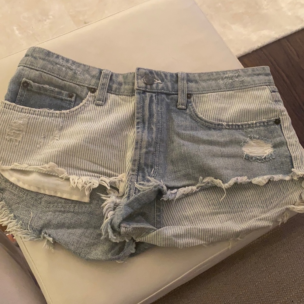 Carmar Denim patchwork shorts